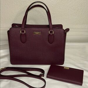 Kate Spade Deep Burgundy Satchel